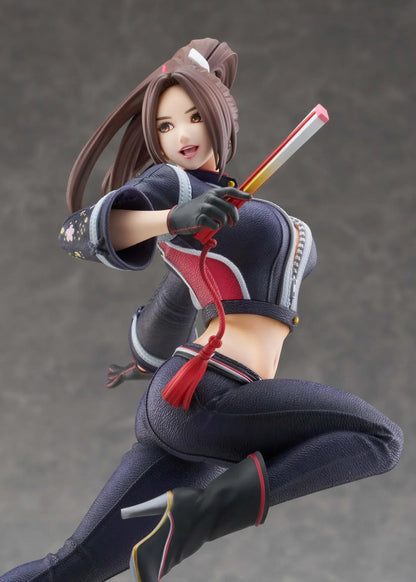 Mai Shiranui City of the Wolves 1/7 scale figure in dynamic action pose with modern ninja outfit