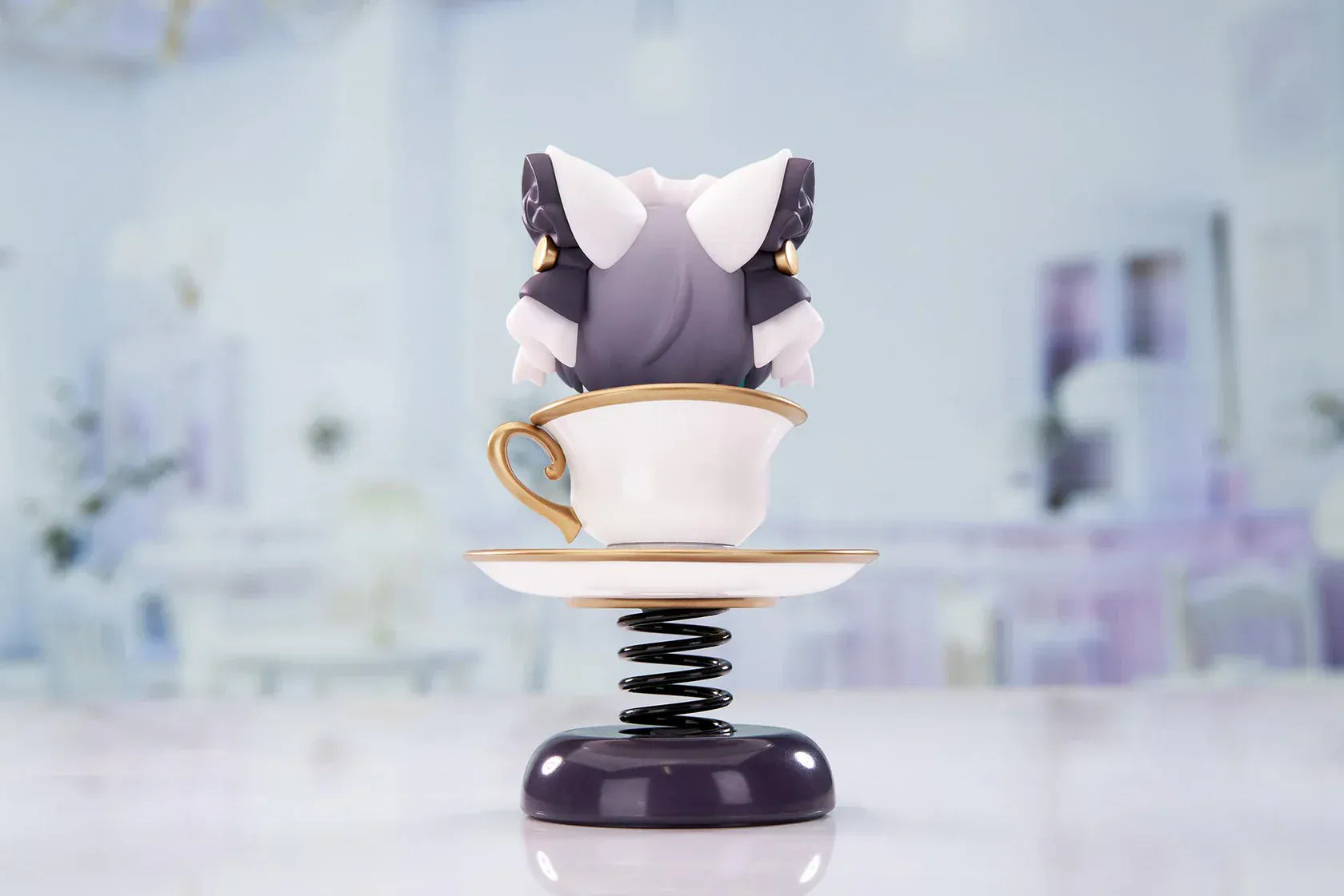 Azur Lane Cheshire Happy Shake non-scale chibi figure in teacup with spring wobble base