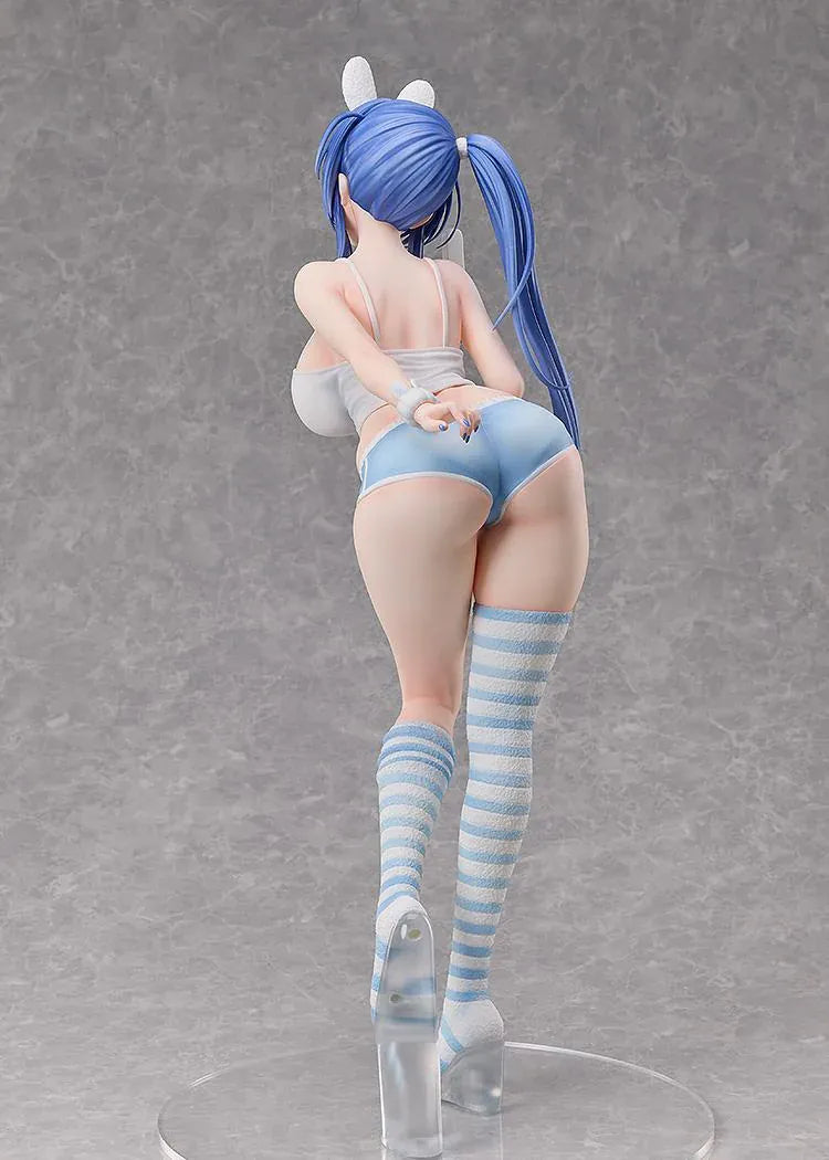 Azur Lane New Jersey Private Quarters Ver 1/3 Scale Figure with blue hair, bunny accessories, striped socks and frozen treat