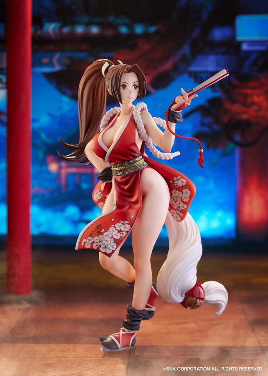 Mai Shiranui 1/7 Scale Figure King of Fighters XV Limited Edition anime figure with red outfit and fan accessory