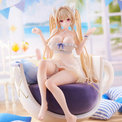 Azur Lane Anchorage Interaction Dormitory Ver. 1/7 scale figure seated in an oversized teacup chair with plush accessories
