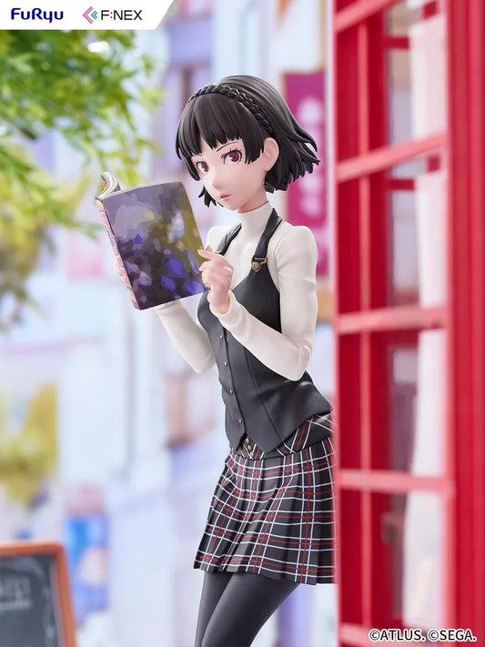 Persona 5 Royal Makoto Niijima 1/7 scale figure in her Shujin Academy school uniform reading a book