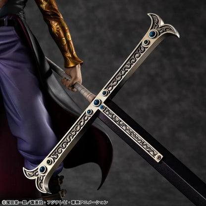 One Piece Portrait of Pirates SA-Limited Dracule Mihawk Ver. R Figure standing with arms crossed and sword on back