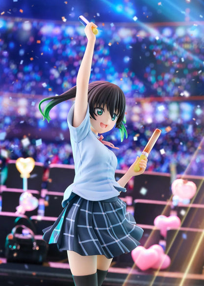 Love Live Nijigasaki High School Idol Club Yu Takasaki 1/7 scale figure jumping while holding two colorful penlights.