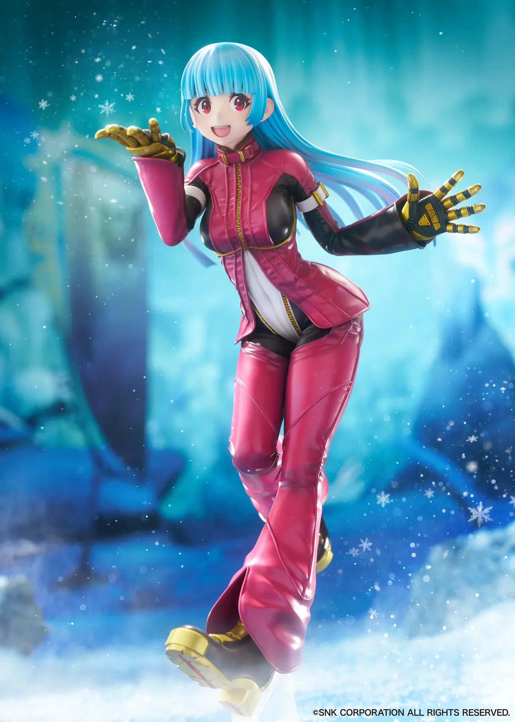 Kula Diamond The King of Fighters XV limited edition 1/7 scale figure in pink battle outfit with dynamic pose