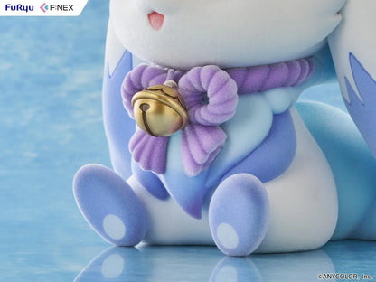 Nijisanji Lunlun 1/2 scale flocked soft vinyl figure featuring pastel colors and bell accessory