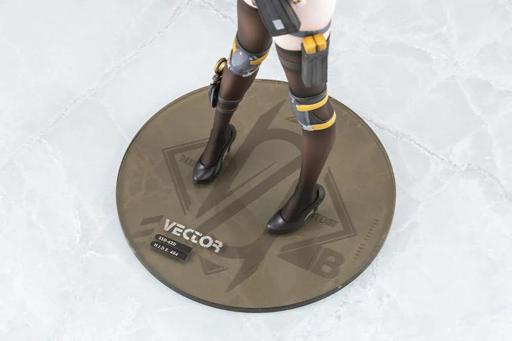 Girls' Frontline 2: Exilium Vector Molotov Bunny Ver. 1/7 scale figure wearing a metallic gold bunny outfit with tactical gear and weaponry.