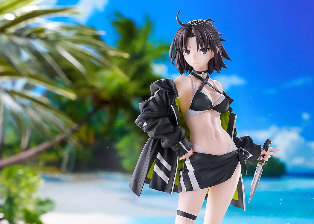 Fate Grand Order Moon Cancer Jade Rabbit 1/7 scale figure with swimsuit-inspired outfit and dagger accessory