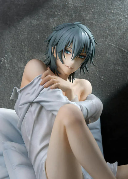 Akira 1/7 scale figure from Togainu no Chi sitting on cushion with relaxed pose and detailed sculpt
