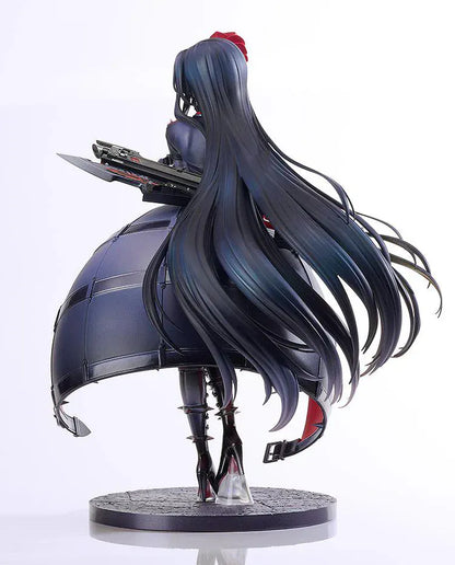 Goddess of Victory: NIKKE Maiden 1/7 Scale Figure in black and red outfit with rose accessory and weapon wings