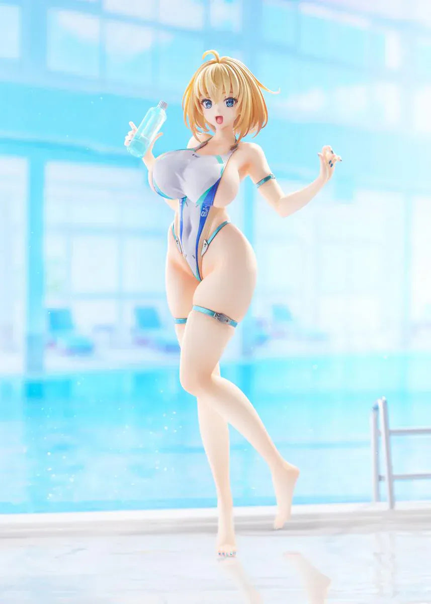 Bunny Suit Planning Sophia F. Shirring High-Cut Swimsuit Version 1/6 scale anime figure posed on round display base