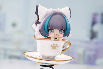 Azur Lane Cheshire Happy Shake non-scale chibi figure in teacup with spring wobble base