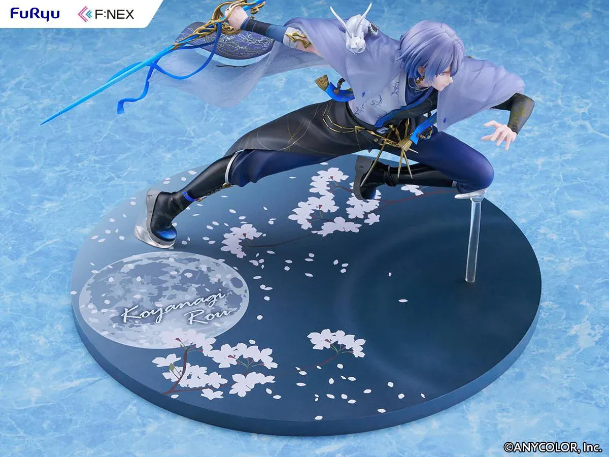 Nijisanji F:NEX Koyanagi Rou 1/7 scale figure in dynamic pose with blue sword