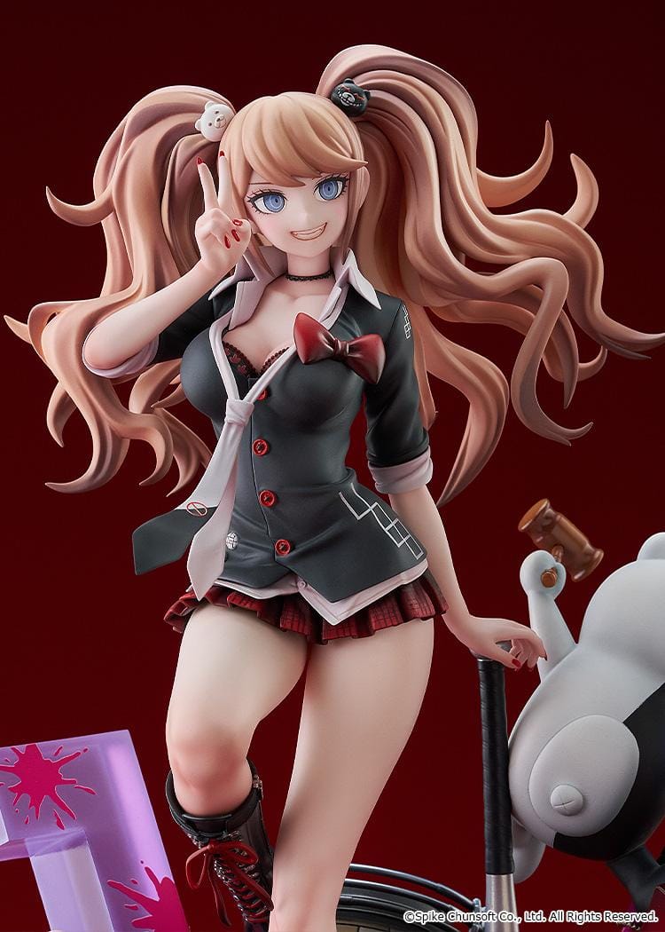 Danganronpa 15th Anniversary 1/7 scale Junko Enoshima figure with Monokuma and detailed diorama base