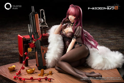 Makiatto 1/6 scale figure from Girls' Frontline 2 Exilium Embroidered Bamboo Blooming Shadows version with detailed outfit and weapon accessory