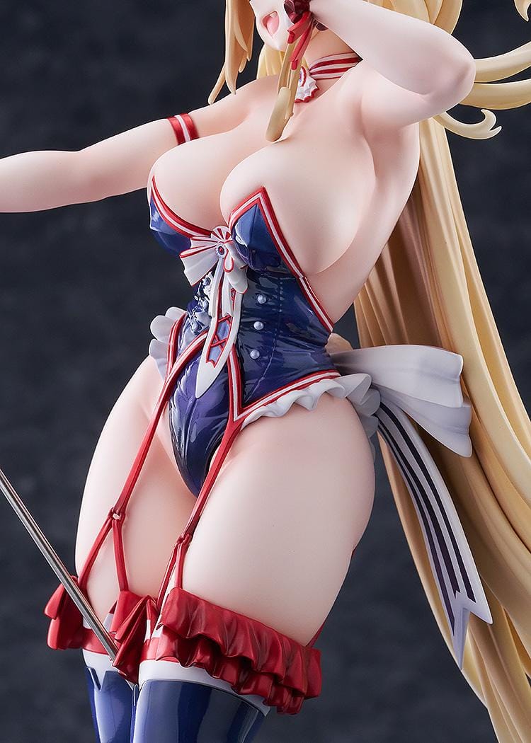 Azur Lane Guam Stage Setting Charmer 1/7 scale figure in bunny stage outfit holding microphone