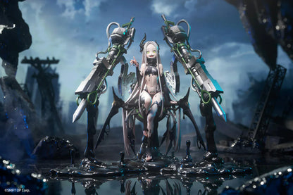 Goddess of Victory Nikke Leviathan Deluxe Edition 1/7 scale figure with large mechanical weapon systems and glossy black effect base