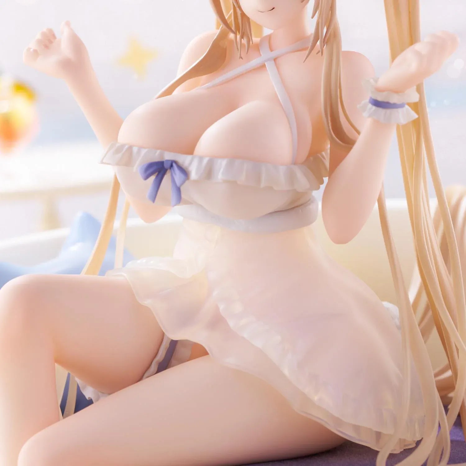 Azur Lane Anchorage Interaction Dormitory Ver. 1/7 scale figure seated in an oversized teacup chair with plush accessories
