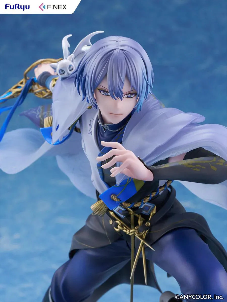 Nijisanji F:NEX Koyanagi Rou 1/7 scale figure in dynamic pose with blue sword