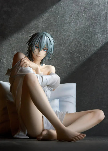 Akira 1/7 scale figure from Togainu no Chi sitting on cushion with relaxed pose and detailed sculpt