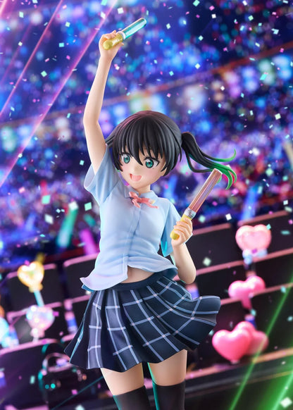 Love Live Nijigasaki High School Idol Club Yu Takasaki 1/7 scale figure jumping while holding two colorful penlights.