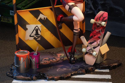 Surtr Liberte Echec 1/7 scale figure Arknights anime figure red hair urban base sword leaning pose detailed collectible