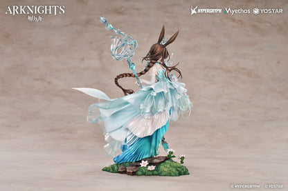 Arknights Amiya Blooms of Time Ver 1/7 scale figure featuring flowing teal dress and ornate crystalline staff.