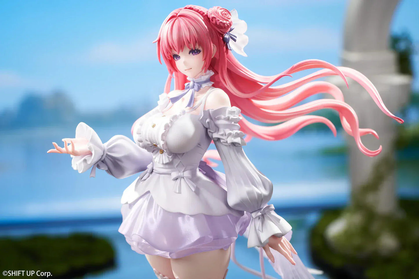 Goddess of Victory Nikke Dorothy 1/10 scale figure with flowing pink hair and pastel outfit