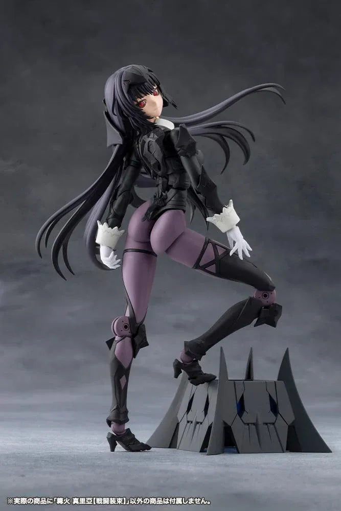 Megalomaria Unlimited Universe Maria Kagaribi Dress Code model kit wearing a gothic black dress and holding a red-bladed sword.