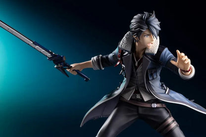 The Legend of Heroes Trails Through Daybreak Van Arkride 1/8 Scale Figure in a dynamic battle pose wielding his weapon