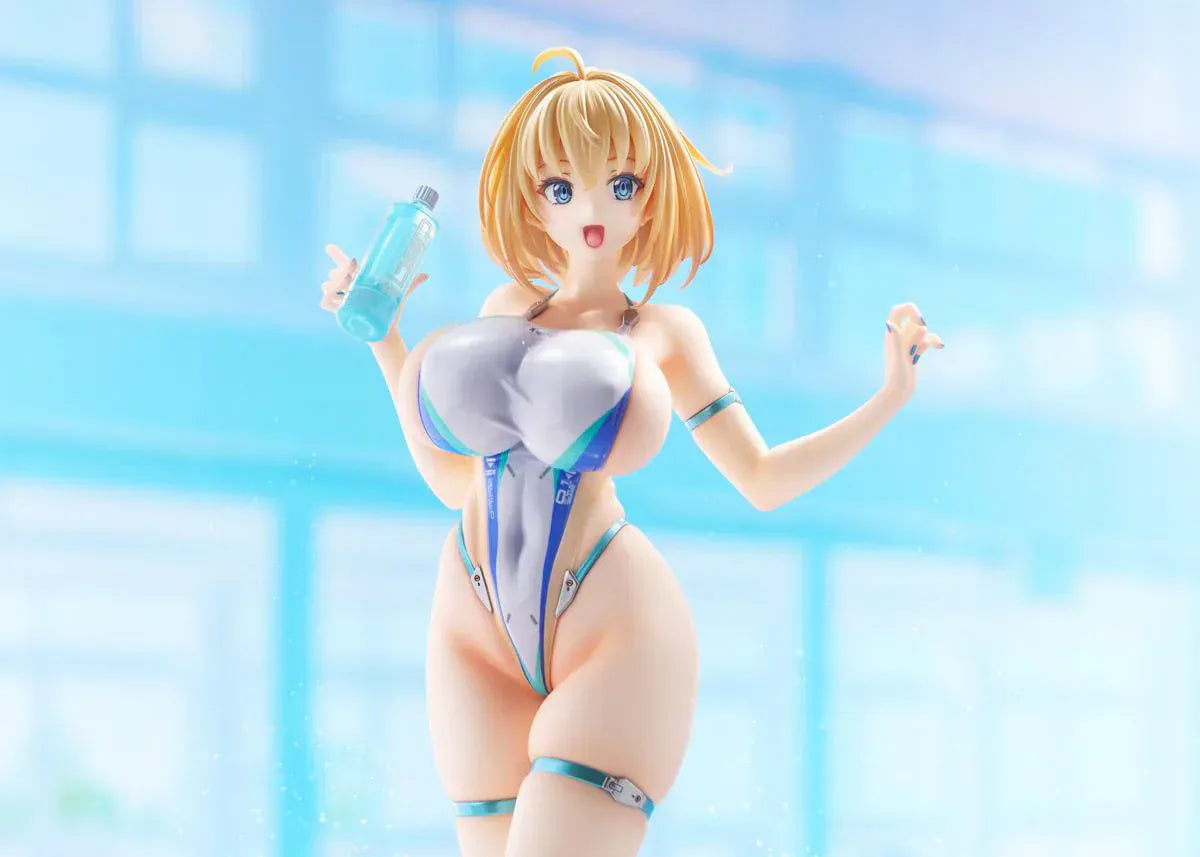 Bunny Suit Planning Sophia F. Shirring High-Cut Swimsuit Version 1/6 scale anime figure posed on round display base