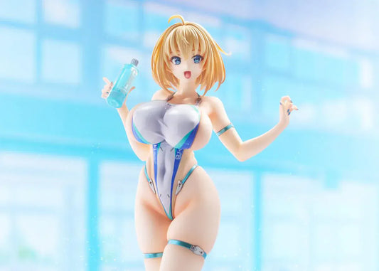 Bunny Suit Planning Sophia F. Shirring High-Cut Swimsuit Version 1/6 scale anime figure posed on round display base