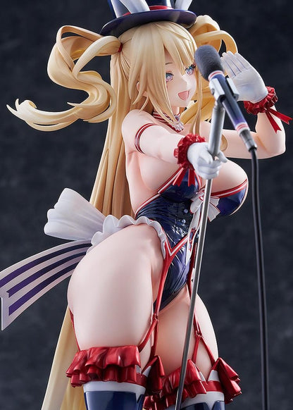 Azur Lane Guam Stage Setting Charmer 1/7 scale figure in bunny stage outfit holding microphone