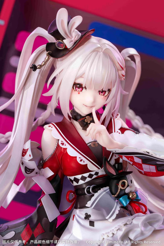 Honkai Star Rail Sparxie Bonus Edition 1/7 Scale Figure with top hat base, rabbit accessories and livestream-inspired backdrop
