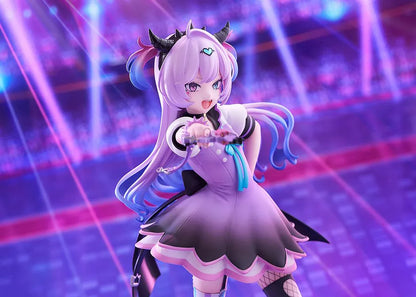 NEEDY GIRL OVERDOSE Purple Lollipop 1/7 scale figure featuring a dynamic pose, gradient purple hair, and a detailed pastel outfit