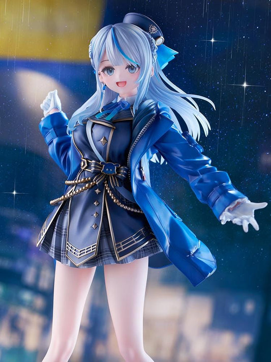 WeatherPlanet Amagai Ruka 1/7 scale figure featuring Amagai Ruka in a blue outfit with a flowing jacket and matching hat