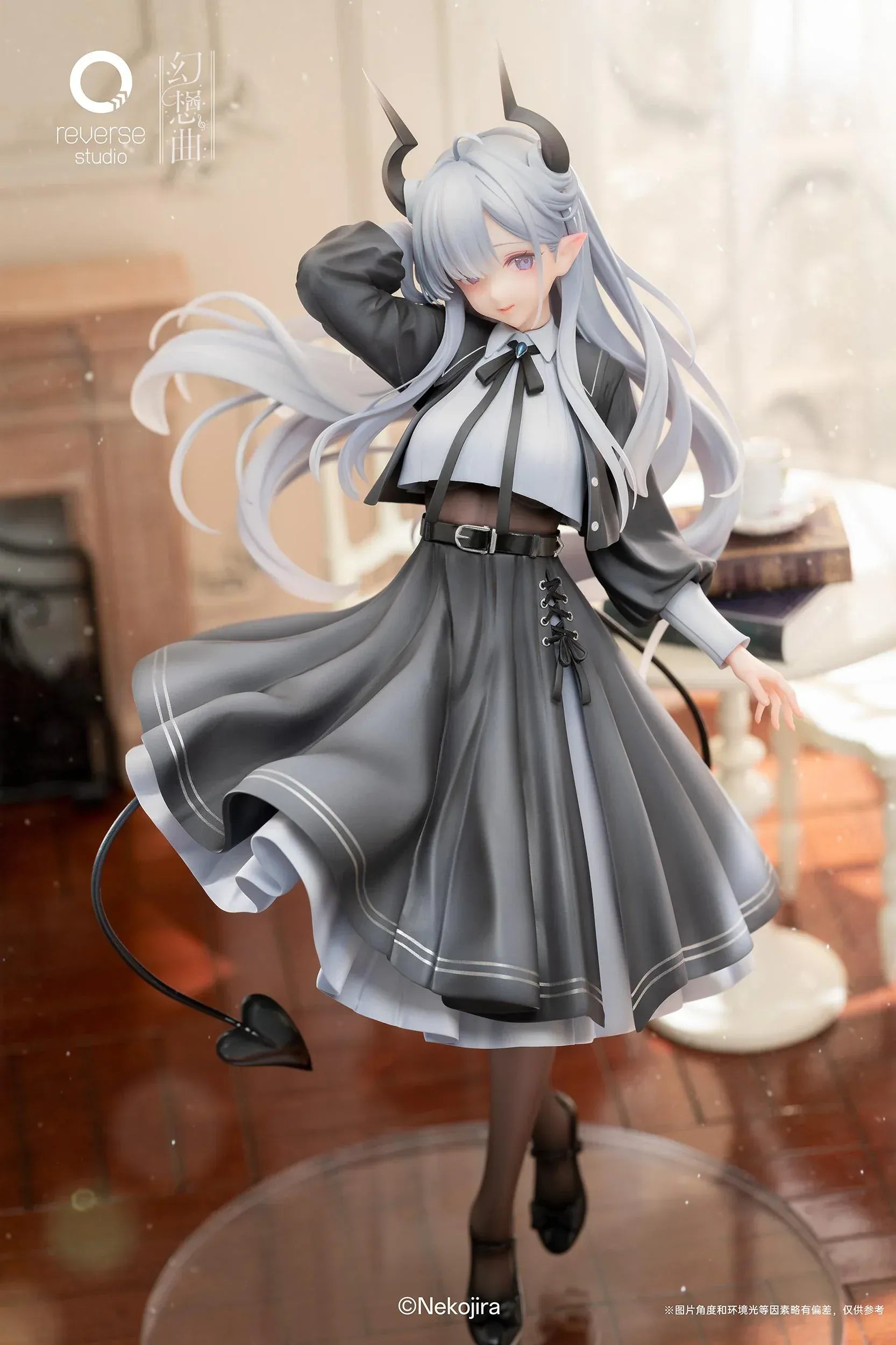 Fantasias Series Thea-chan Apprentice Succubus Ver Regular Outfit Edition 1/6 scale figure with bonus horns tail silver hair black dress
