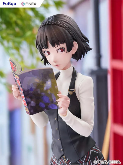 Persona 5 Royal Makoto Niijima 1/7 scale figure in her Shujin Academy school uniform reading a book