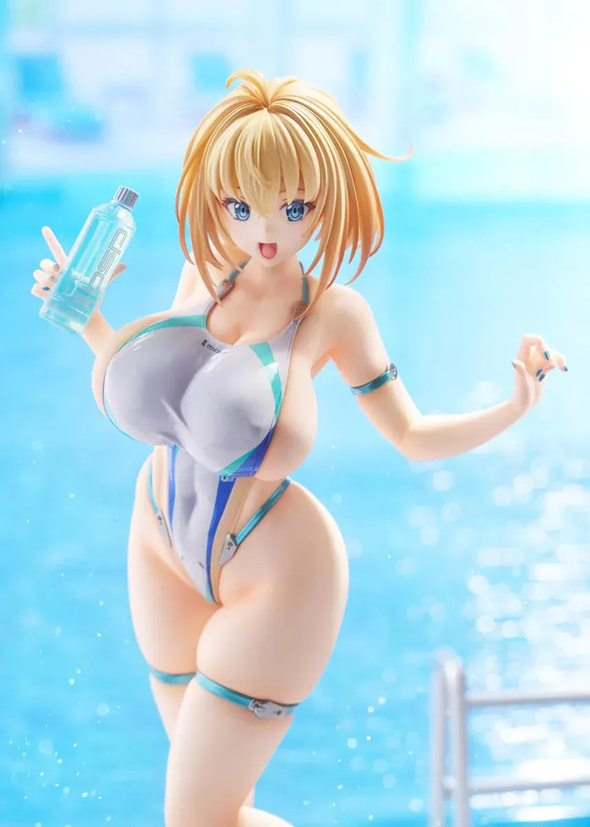 Bunny Suit Planning Sophia F. Shirring High-Cut Swimsuit Version 1/6 scale anime figure posed on round display base
