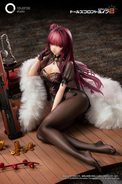 Makiatto 1/6 scale figure from Girls' Frontline 2 Exilium Embroidered Bamboo Blooming Shadows version with detailed outfit and weapon accessory
