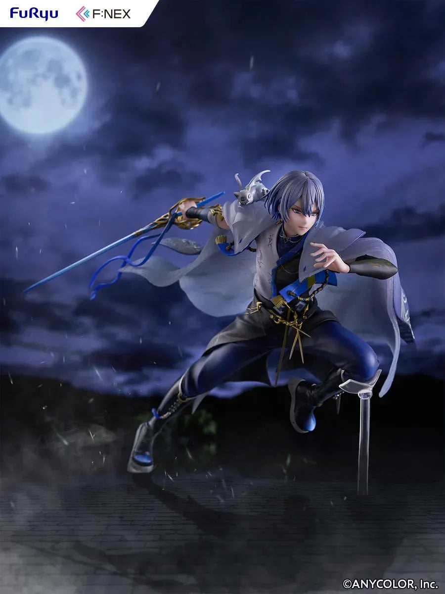 Nijisanji F:NEX Koyanagi Rou 1/7 scale figure in dynamic pose with blue sword