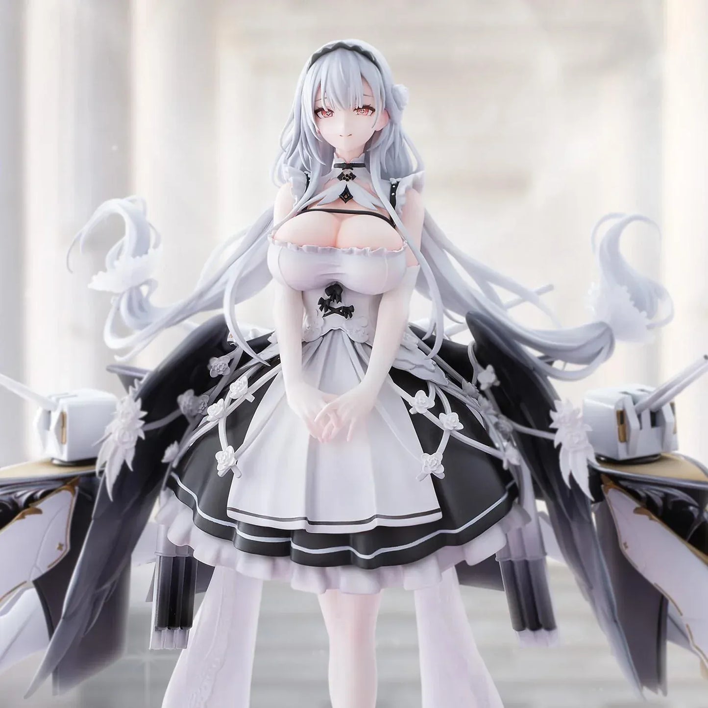 Shira Heavy Equipment 1/6 Scale Figure Azur Lane anime shipgirl with mechanical rigging and elegant outfit