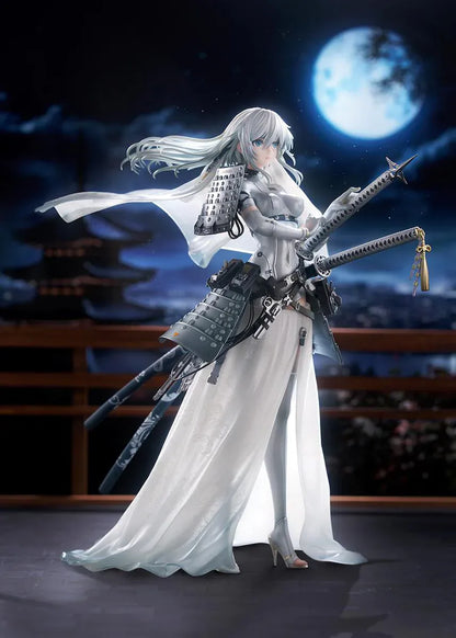 SWAV Illustration Tactical Bride Awayuki 1/7 Scale Figure in white bridal outfit with armor and sword accessories