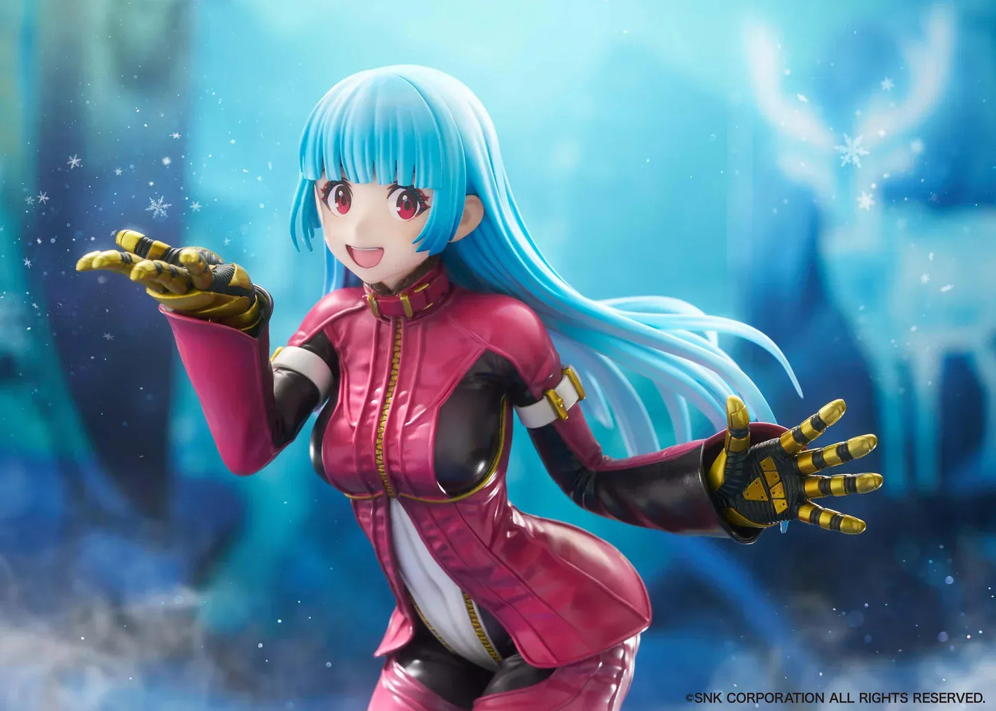 Kula Diamond The King of Fighters XV limited edition 1/7 scale figure in pink battle outfit with dynamic pose