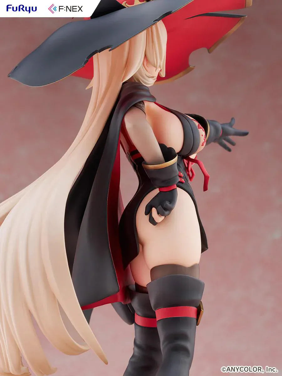 Nijisanji Nui Sociere 1/7 scale figure by FuRyu F:NEX in witch-inspired outfit with dynamic pose