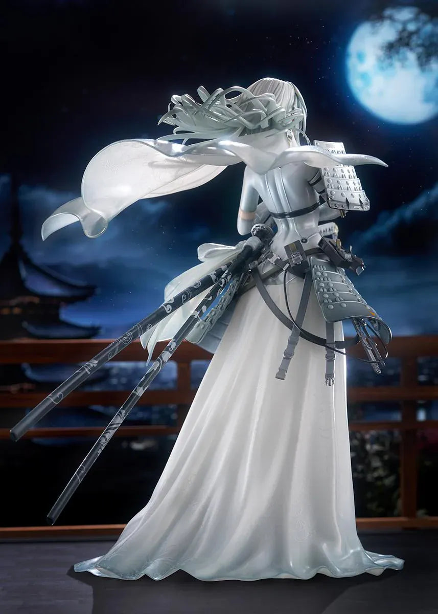 SWAV Illustration Tactical Bride Awayuki 1/7 Scale Figure in white bridal outfit with armor and sword accessories