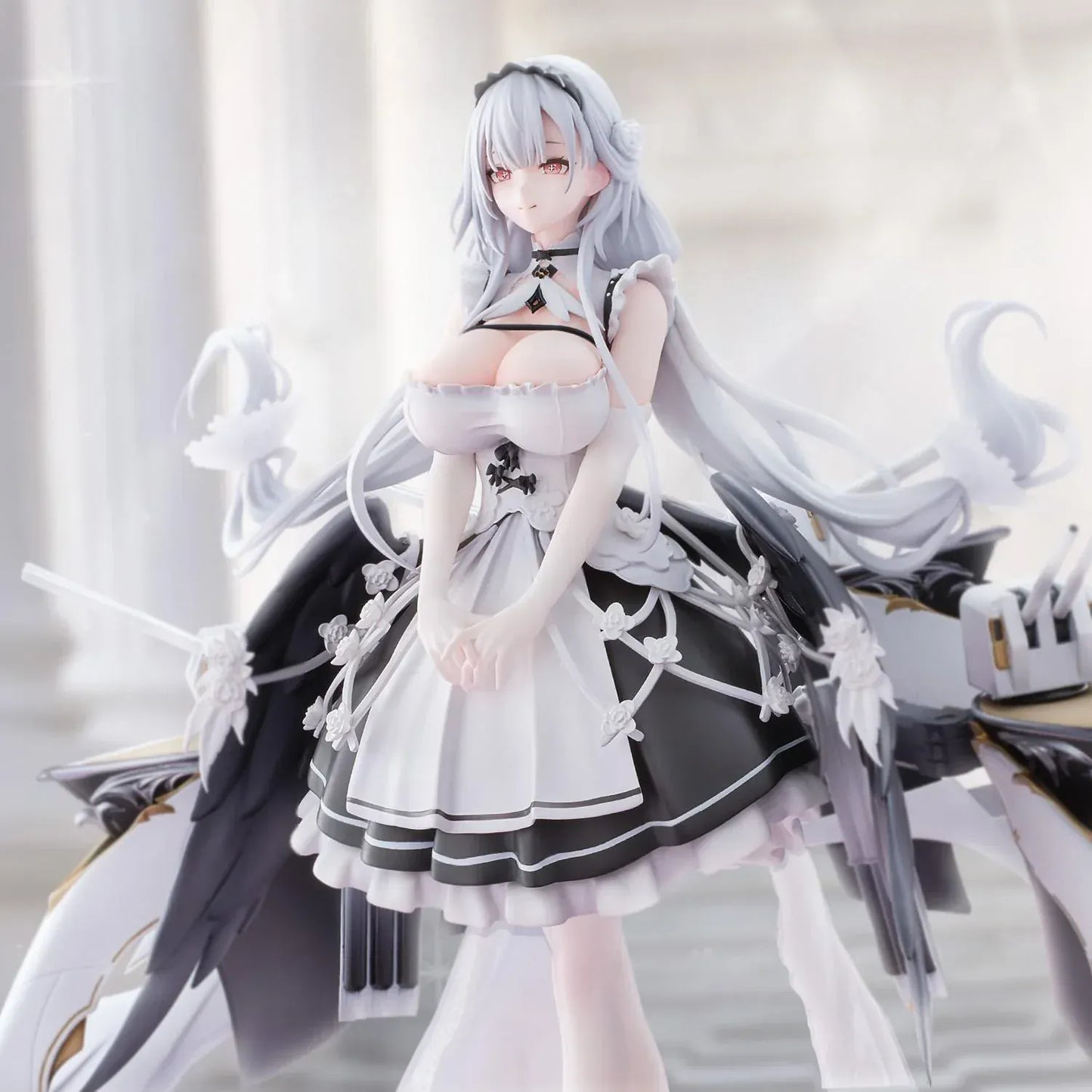 Shira Heavy Equipment 1/6 Scale Figure Azur Lane anime shipgirl with mechanical rigging and elegant outfit