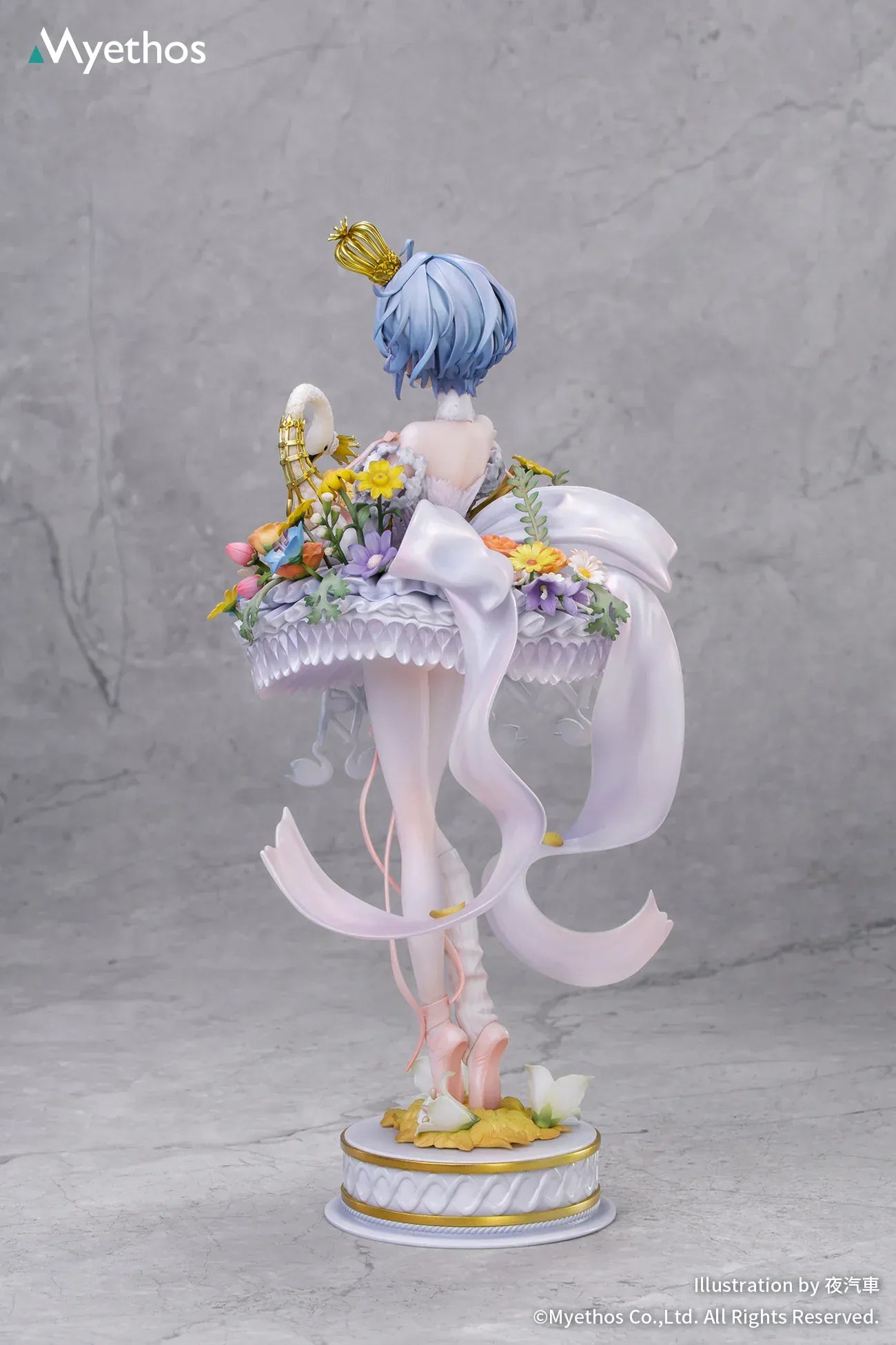 FairyTale Another Swan Lake 1/8 scale figure featuring swan princess with floral base and gold accents.