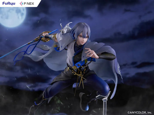 Nijisanji F:NEX Koyanagi Rou 1/7 scale figure in dynamic pose with blue sword