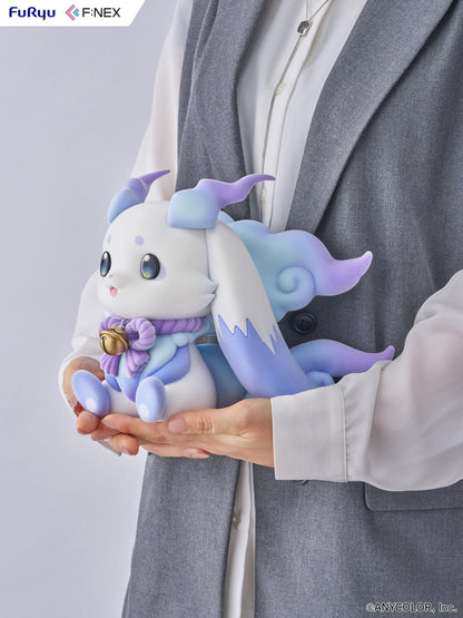 Nijisanji Lunlun 1/2 scale flocked soft vinyl figure featuring pastel colors and bell accessory